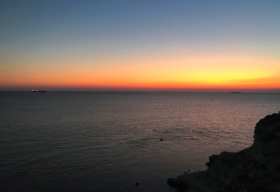 Bozcaada, Bozcaada günbatımı, Bozcaada güneşin batışı, Polente gün batımı, Polente Feneri gün batımı, Bozcaada'da gün batımı