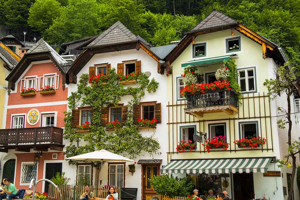 Hallstatt, Hallstatt evleri, Hallstatt sokakları, Hallstatt caddeleri, Hallstatt fotoğrafları, Hallstatt görüntüleri, Hallstatt köşkleri